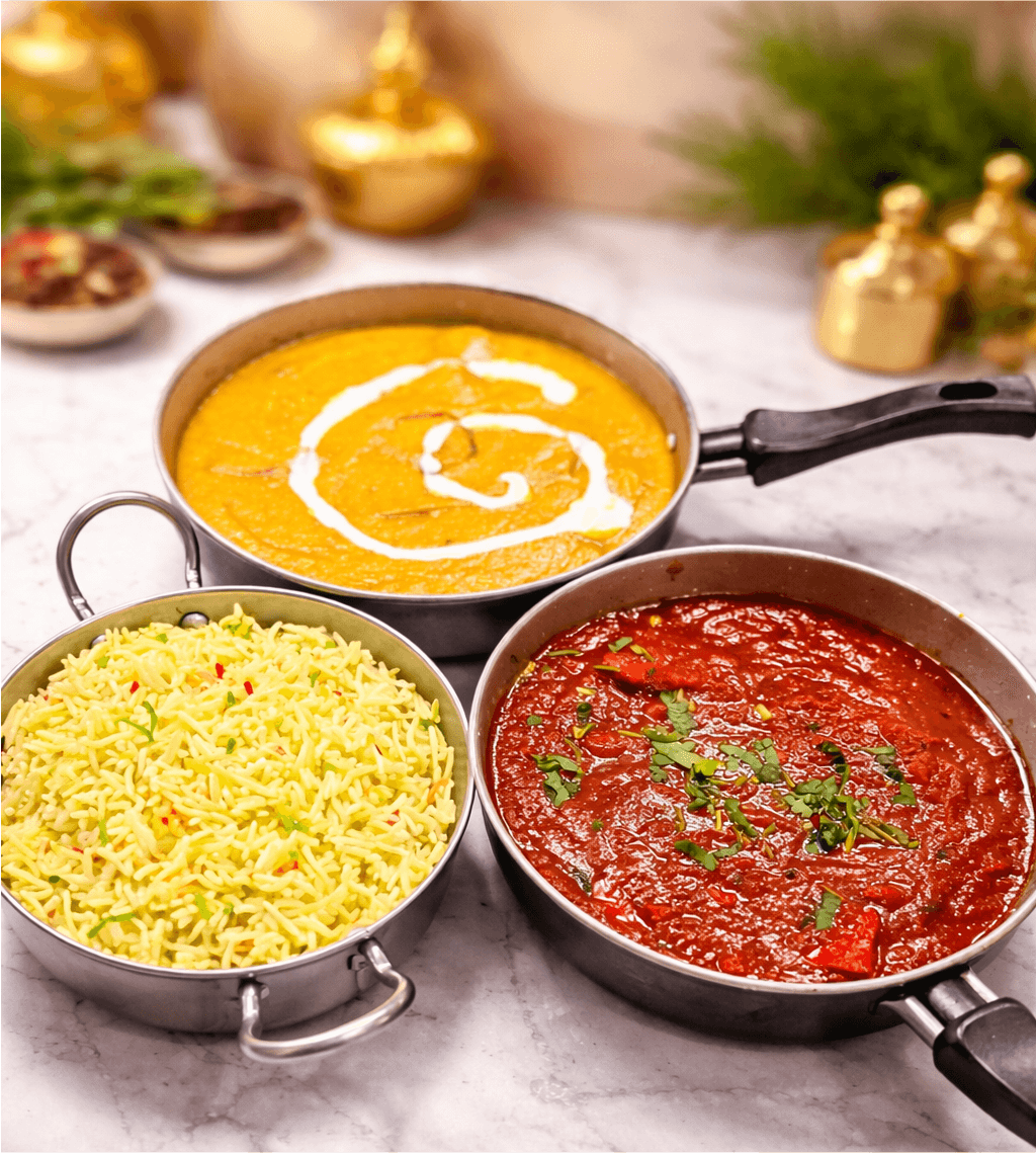 Rich plated curry prepared for dine-in service